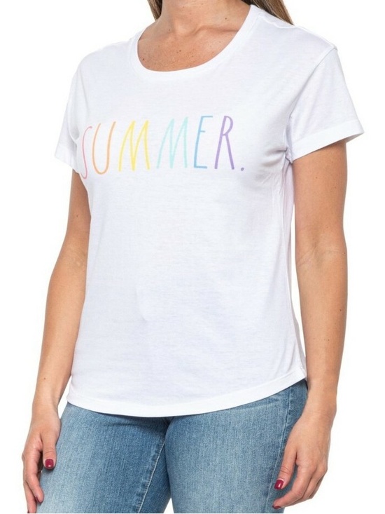 Rae Dunn Tops - Rae Dunn 3X Summer Top White Shirt